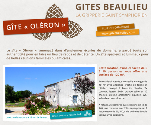 Location gite charente maritime avec piscine